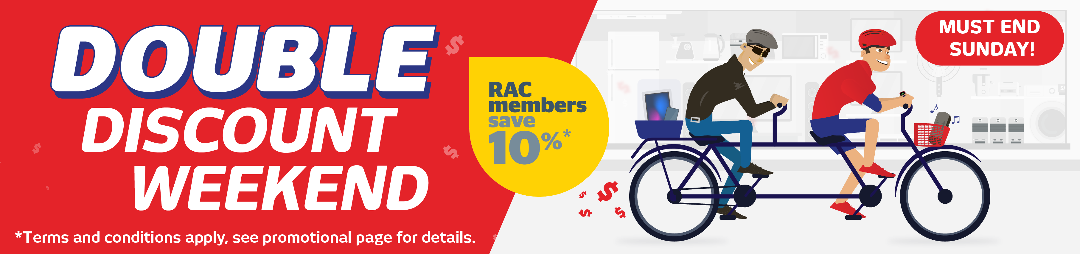 RAC Double Discount Weekend