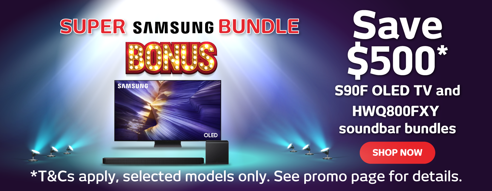 Save $500 On Samsung S90F TV & Q800F Soundbar Bundles