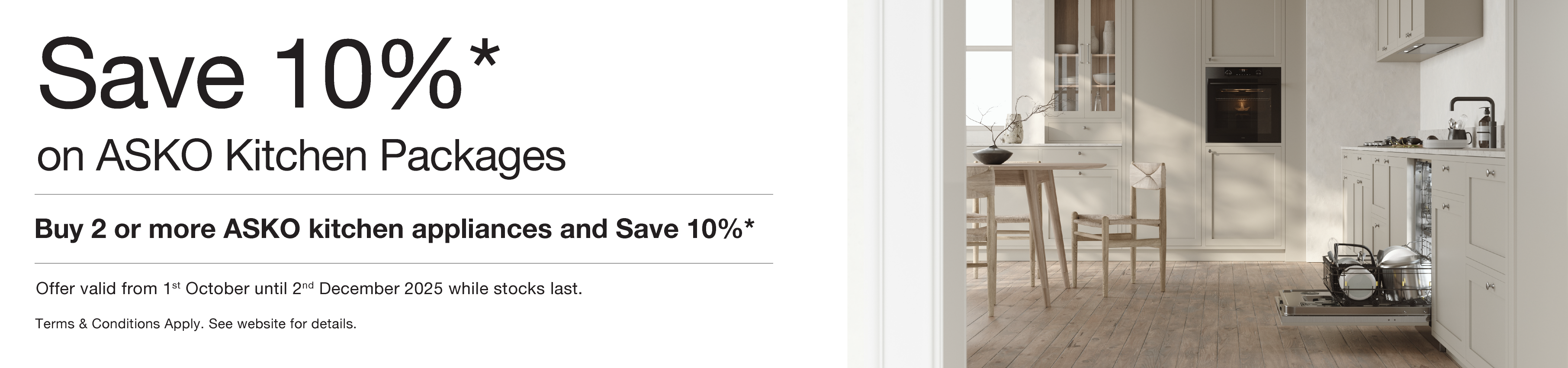 Save 10% On Selected ASKO Kitchen Appliance Packages