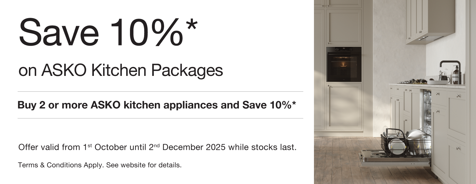 Save 10% On Selected ASKO Kitchen Appliance Packages