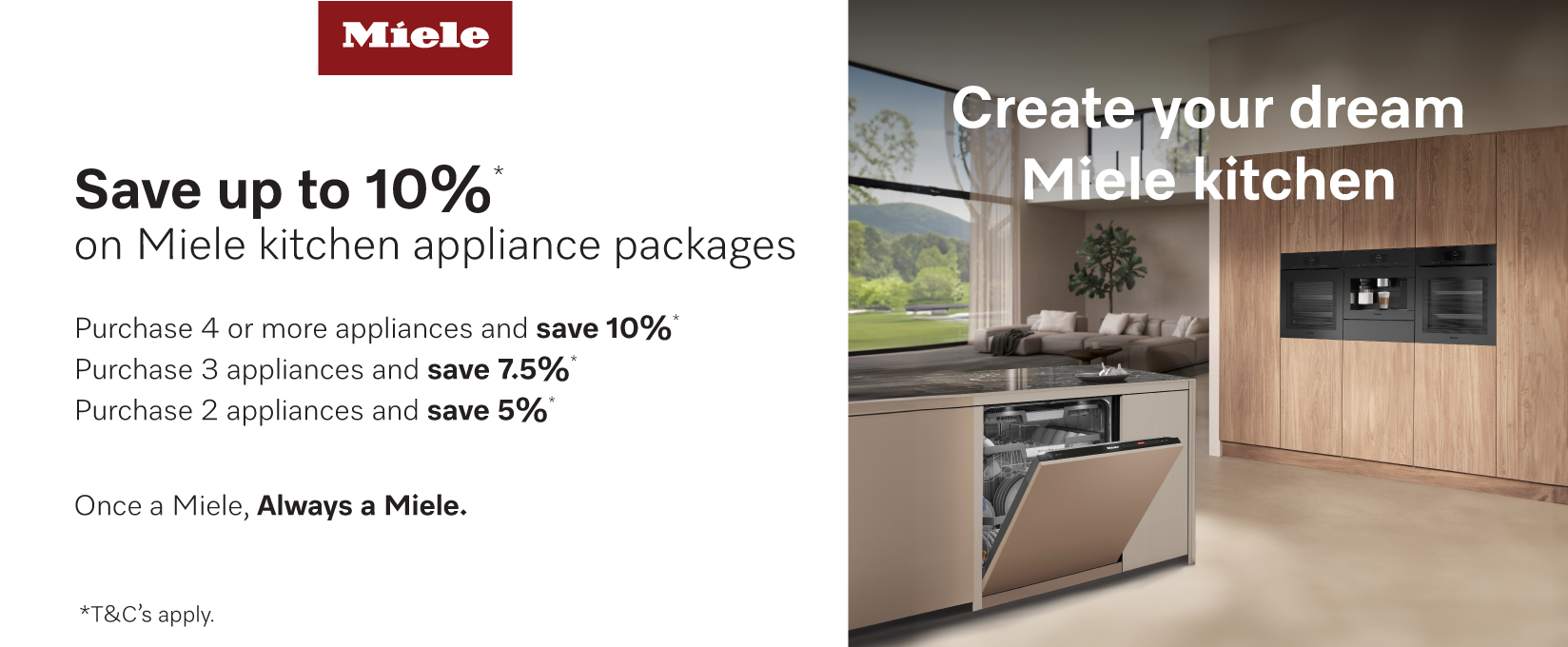 Save Up To 10% On Miele Kitchen Appliance Packages at Retravision
