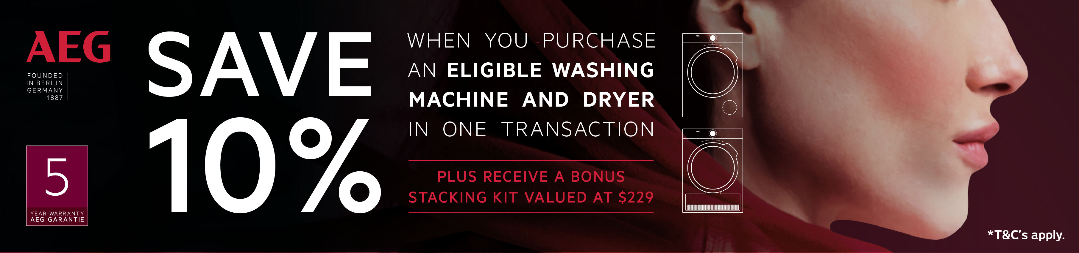 Save 10% Off Selected AEG Laundry Packages at Retravision