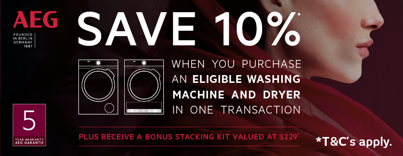 Save 10% Off Selected AEG Laundry Packages at Retravision