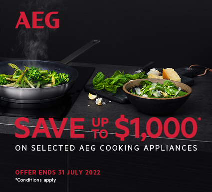 Save up to $1000 on selected AEG Cooking Appliances at Retravision