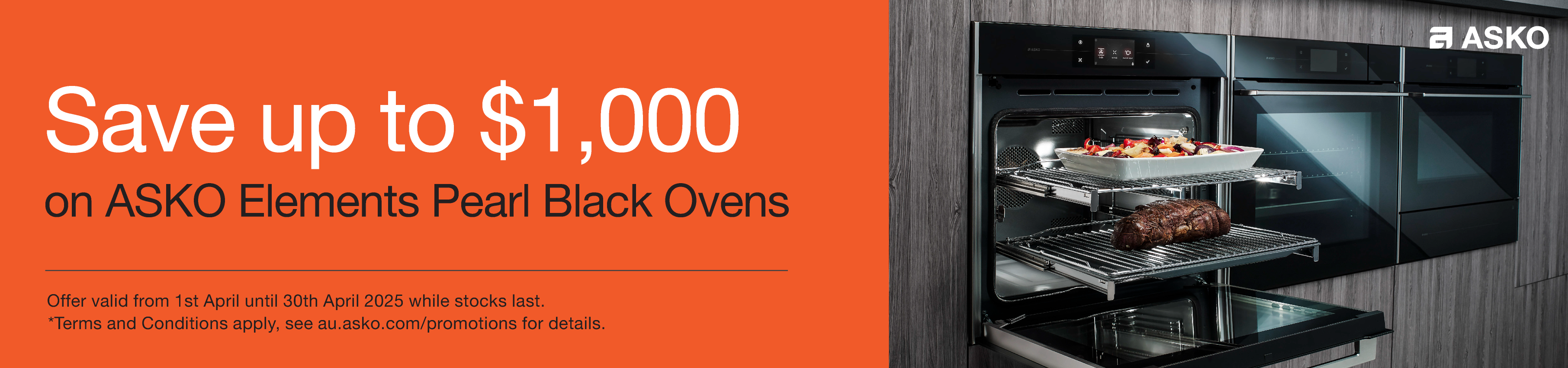 Save Up To $1000 On Selected ASKO Elements Pearl Black Ovens