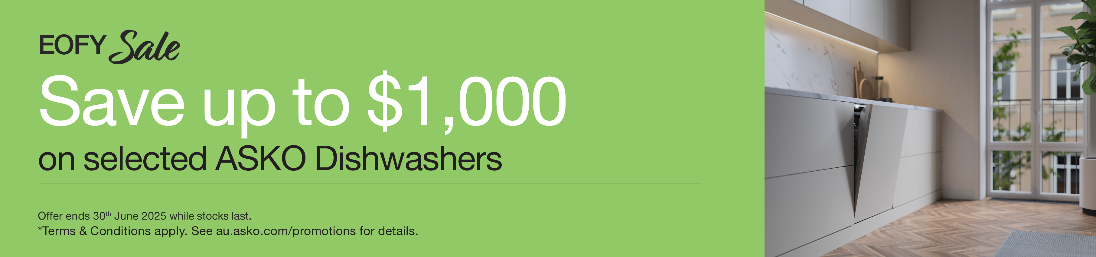 Save Up To $1,000 On Selected ASKO Dishwashers