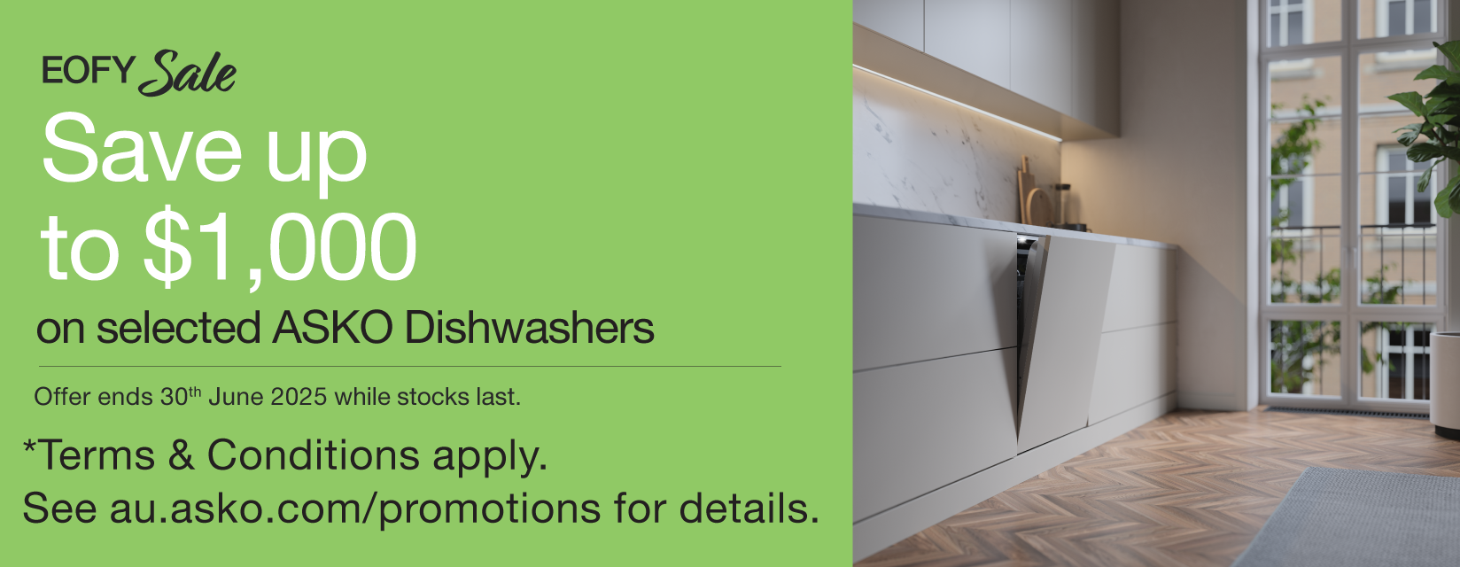 Save Up To $1,000 On Selected ASKO Dishwashers