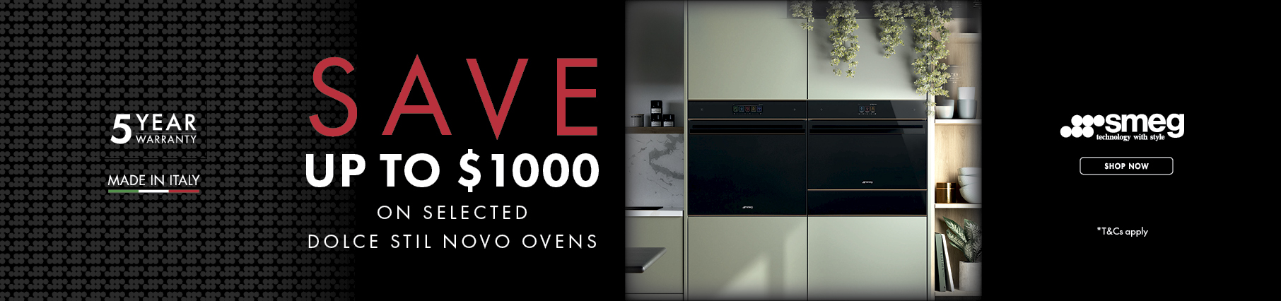 Save Up To $1000 On Selected Smeg Dolce Stil Novo Ovens