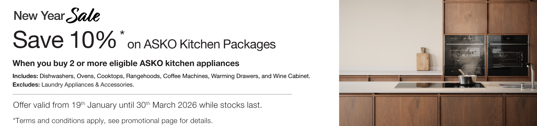 Save 10% on Eligible ASKO Kitchen Packages