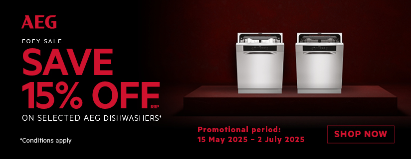 Save 15% On Selected AEG Dishwashers