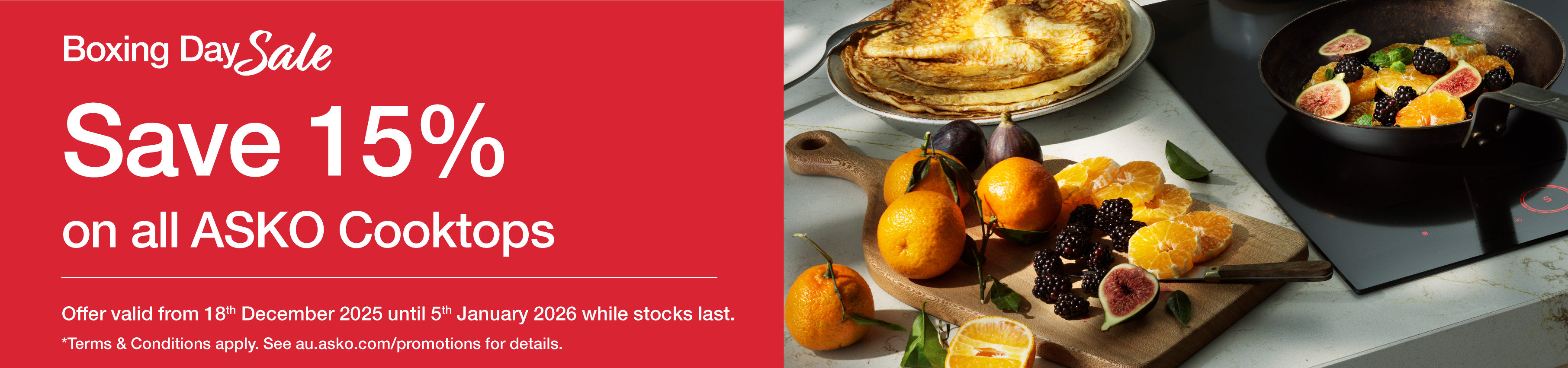 Save 15% On All ASKO Cooktops