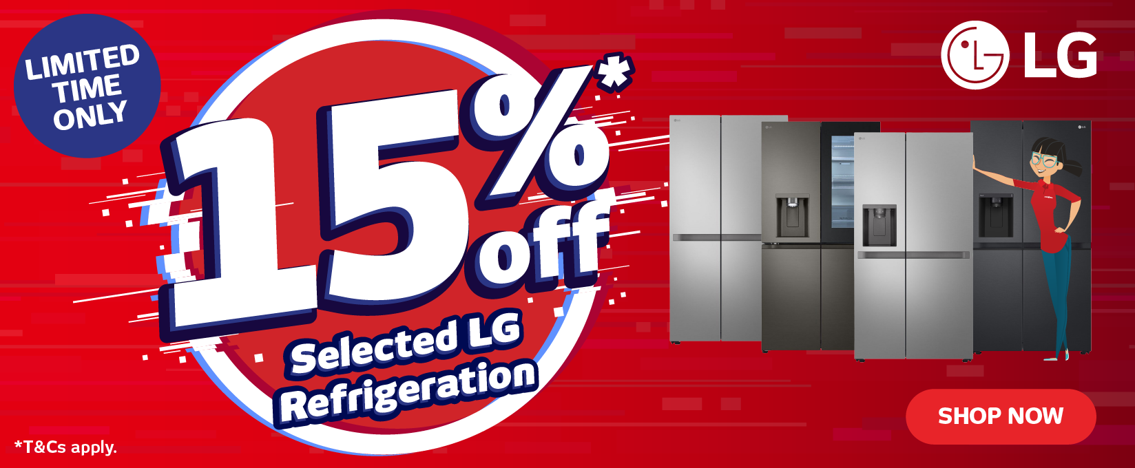 Save 15% Off Selected LG Refrigeration at Retravision
