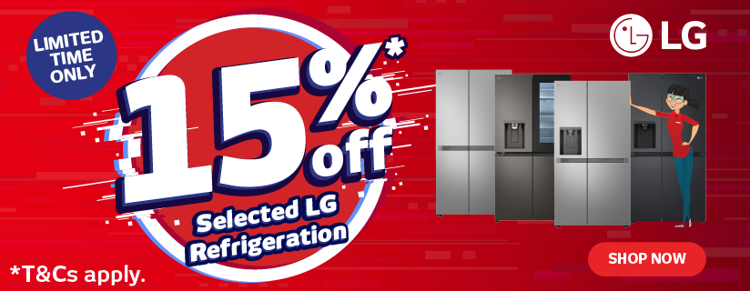 Save 15% Off Selected LG Refrigeration at Retravision