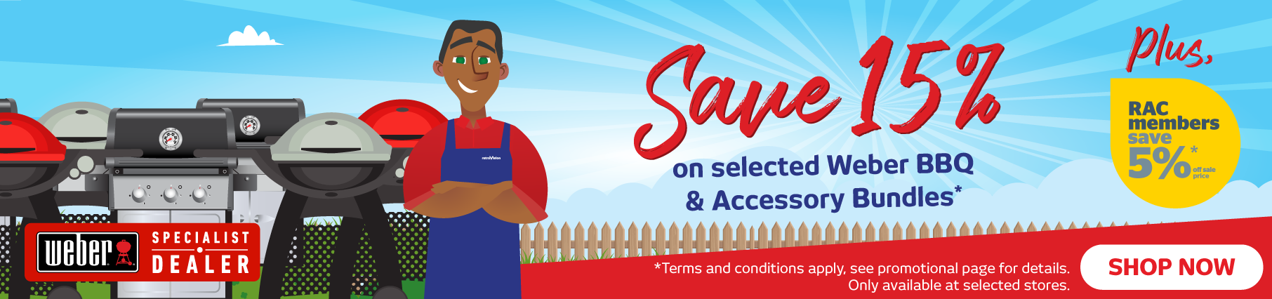 Save 15% On Selected Weber BBQ & Accessory Bundles