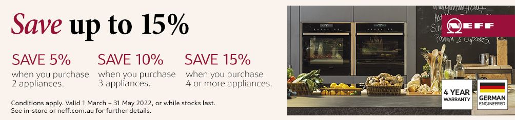 Save up to 15% on Neff Cooking Packages