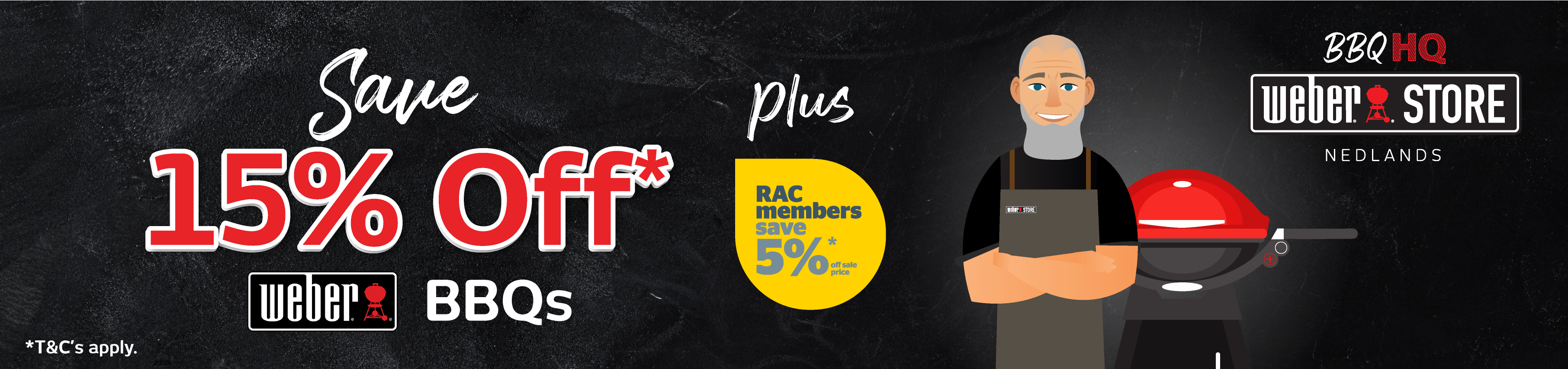 Save Up To 15% Off Weber At BBQ HQ