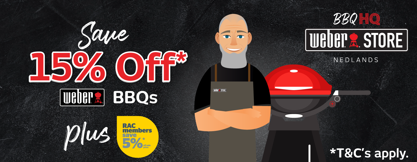 Save Up To 15% Off Weber At BBQ HQ