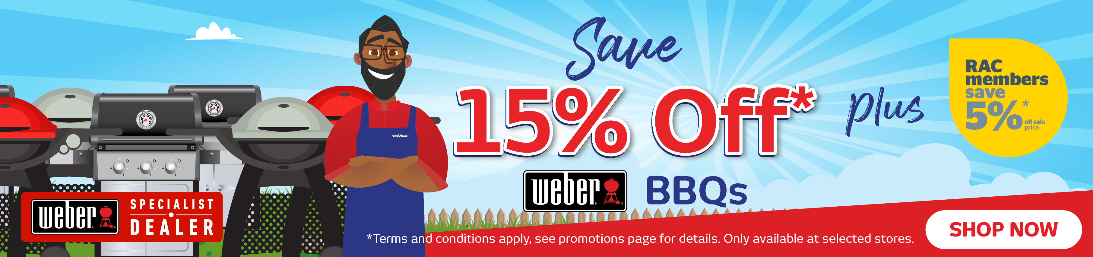 Save Up To 15% Off Weber BBQs