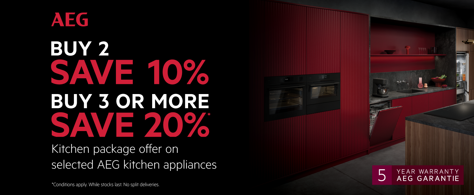 Save Up To 20%* On Select AEG Kitchen Packages at Retravision