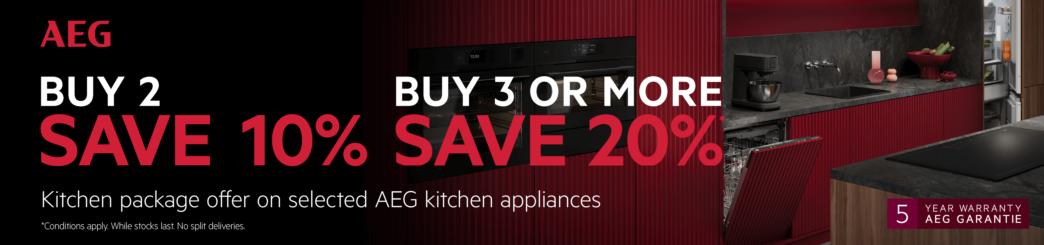 Save Up To 20%* On Select AEG Kitchen Packages