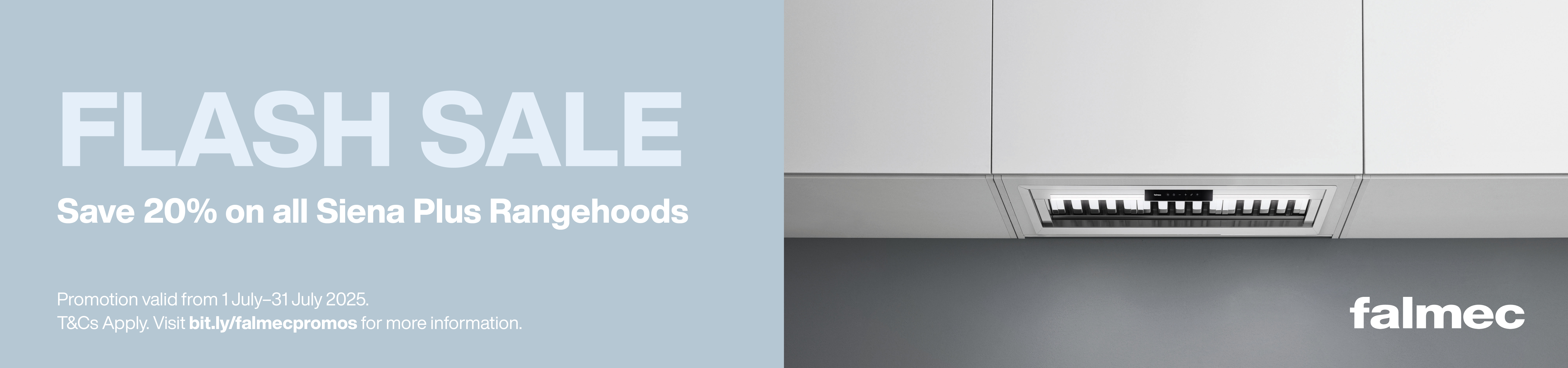 20% Off Falmec Siena Rangehoods