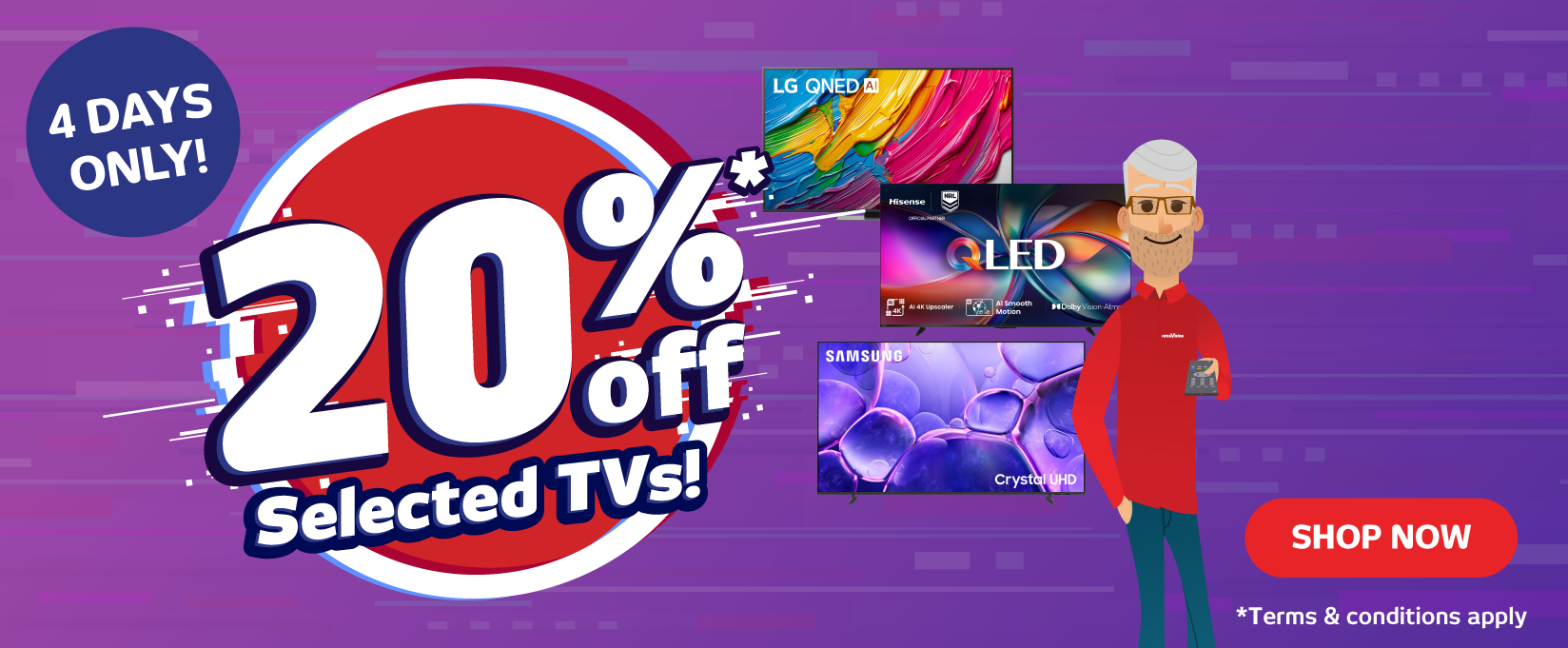 Save 20% On Selected TVs at Retravision
