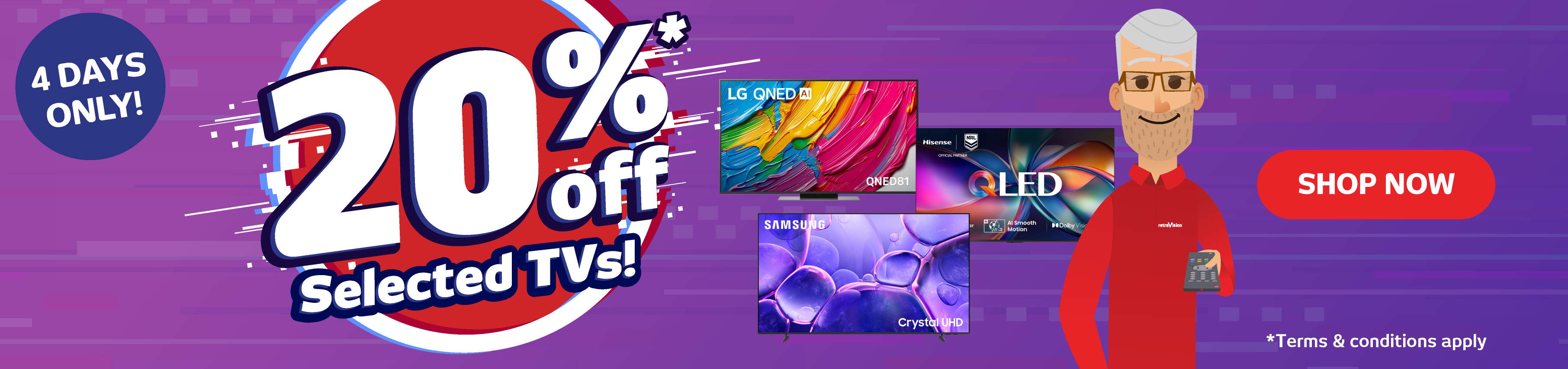 Save 20% On Selected TVs