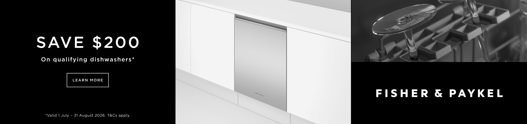 Save $200 On Selected Fisher & Paykel Dishwashers at Retravision
