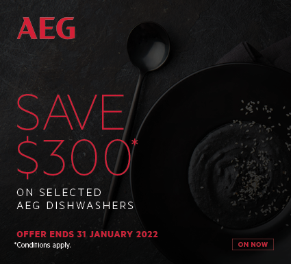 Save $300 on selected AEG Dishwashers