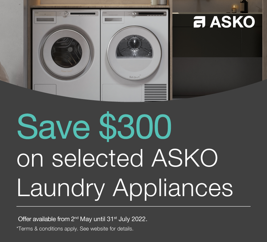 Save $300 on selected Asko Laundry Appliances at Retravision