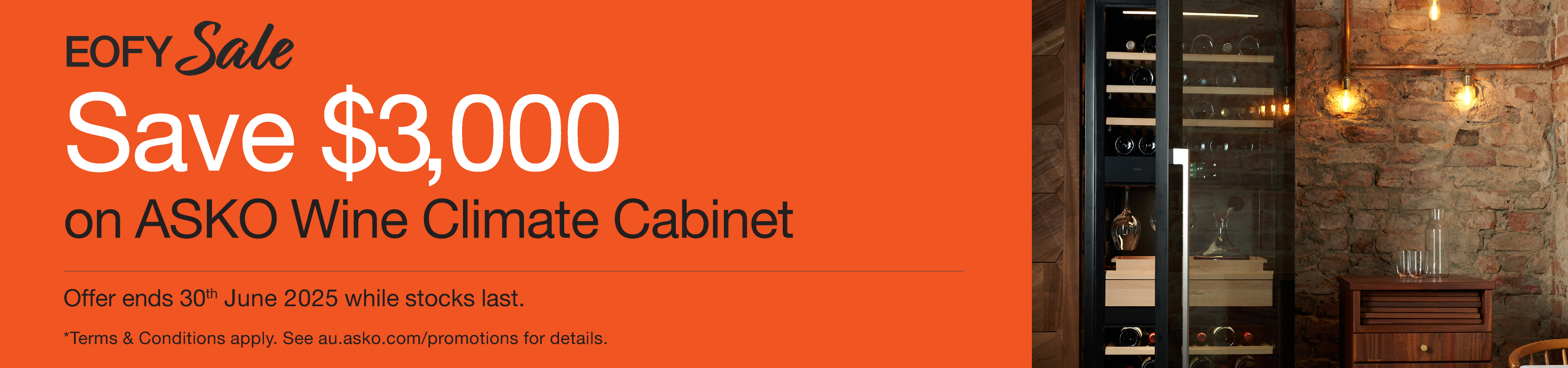 Save $3,000 On ASKO Wine Climate Cabinet