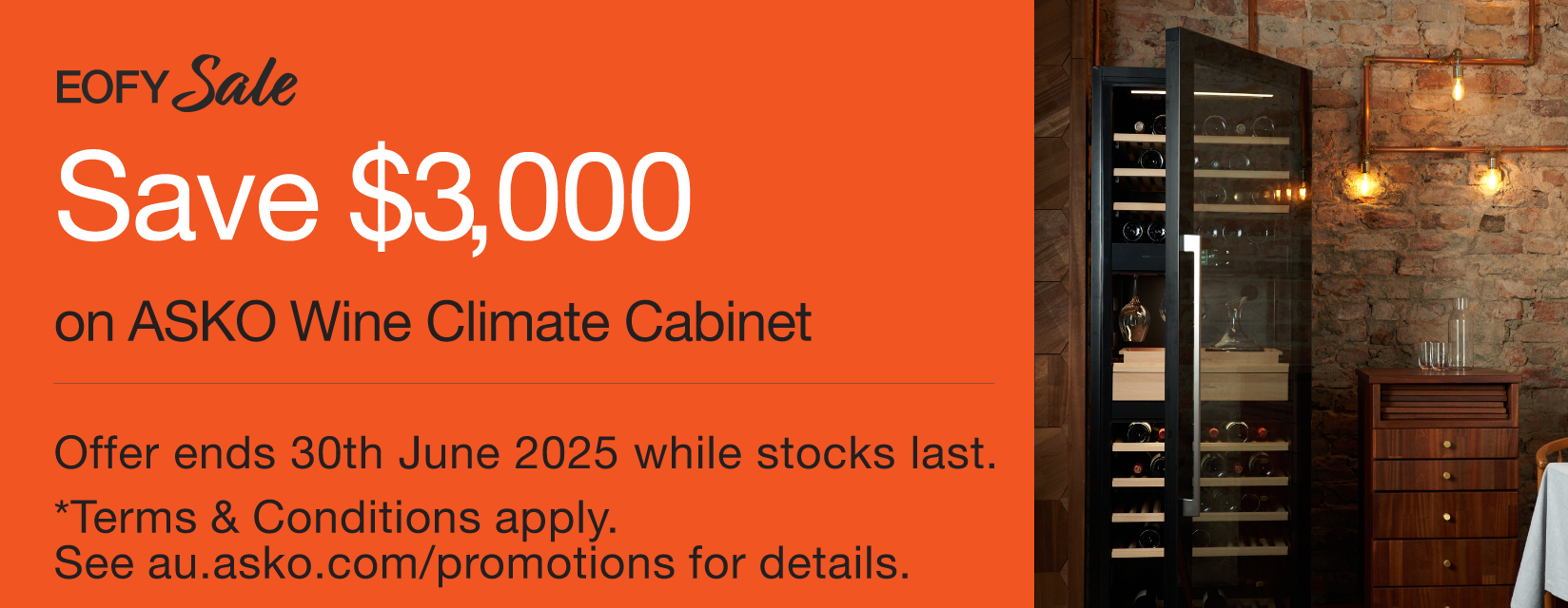 Save $3,000 On ASKO Wine Climate Cabinet