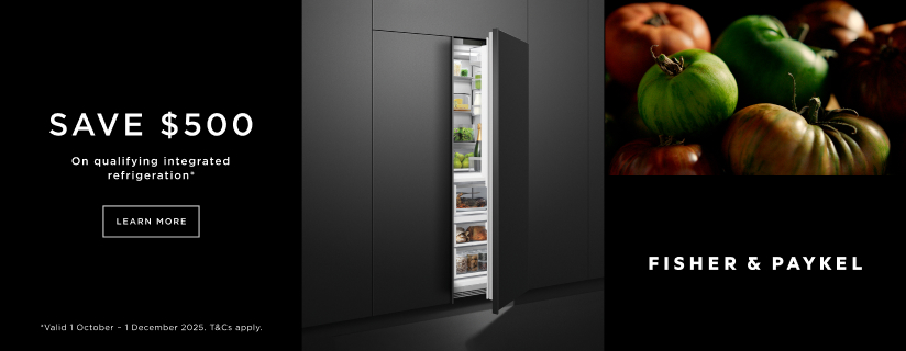 Save $500 On Selected Fisher & Paykel Integrated Refrigeration