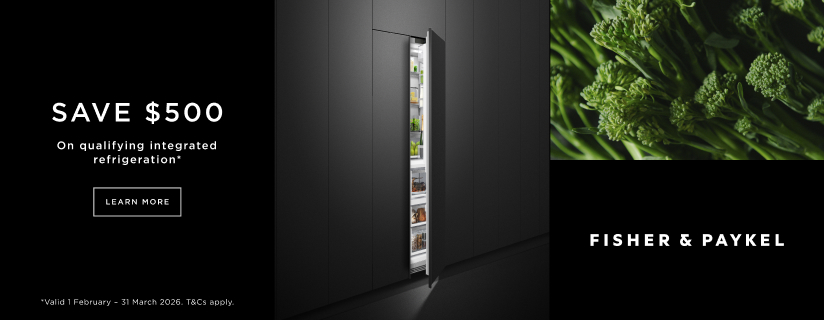 Save $500 On Fisher & Paykel Integrated Refrigeration