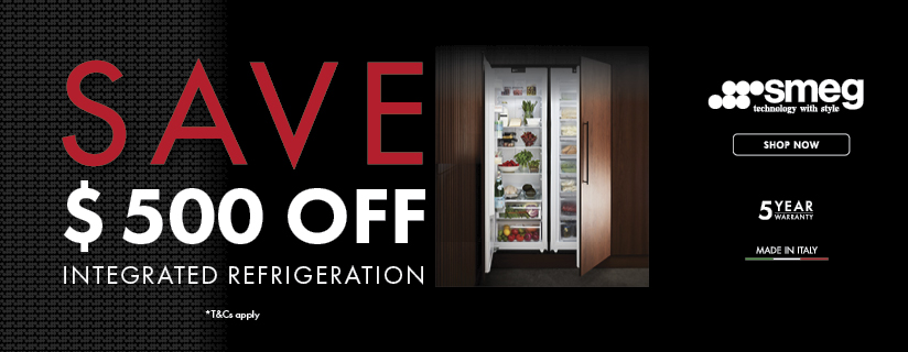 Save $500 On Select Smeg Fully Integrated Fridges