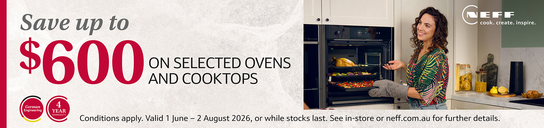Save Up To $600 On Selected NEFF Ovens And Companion Appliances