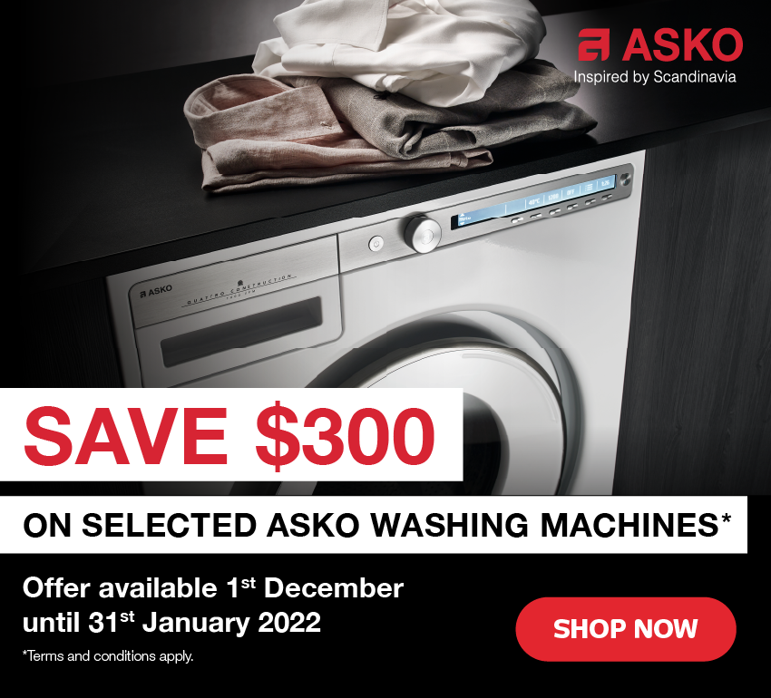 Save $300 On Selected Asko Washing Machines