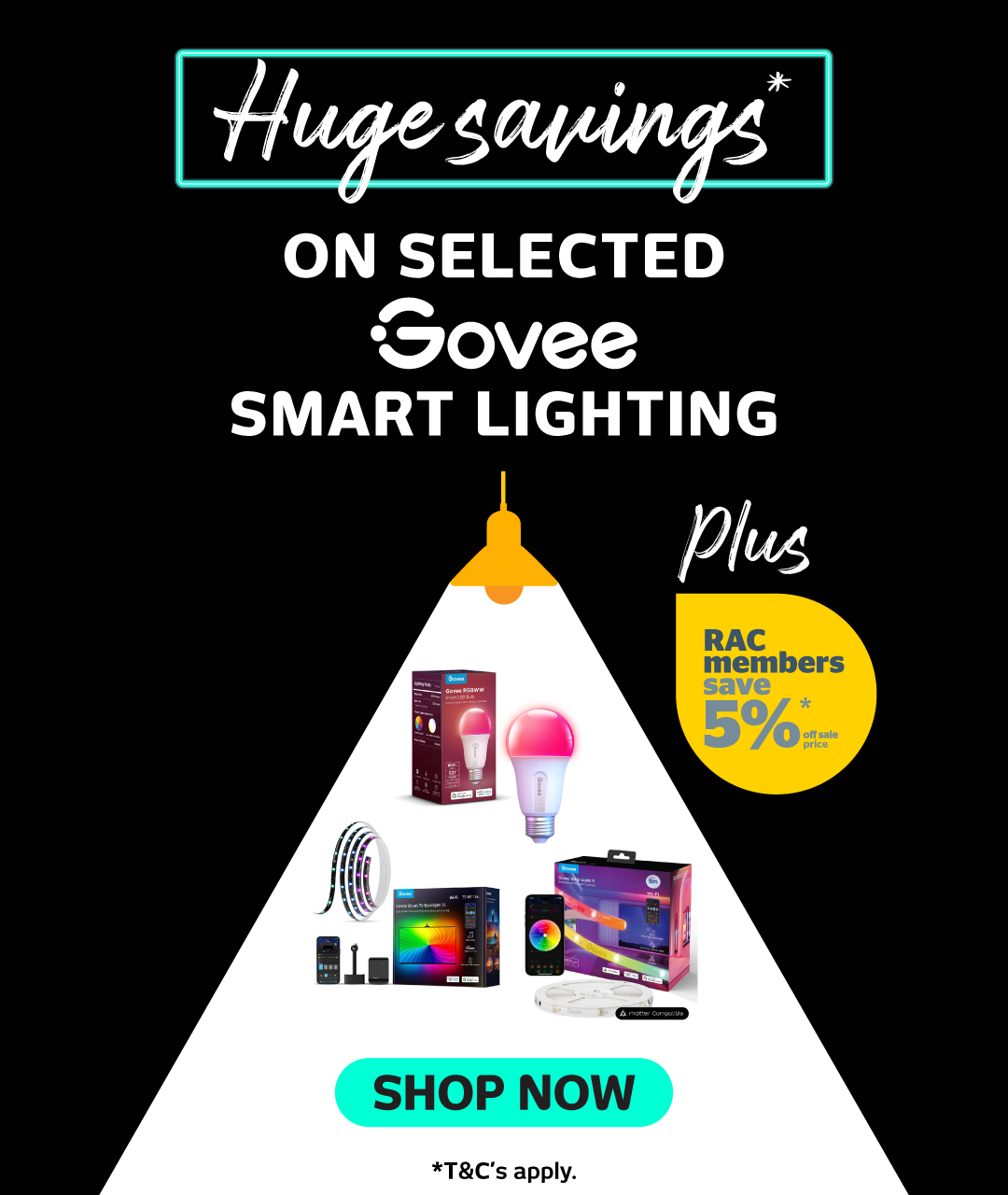 Huge Savings On Selected Govee Smart Lighting