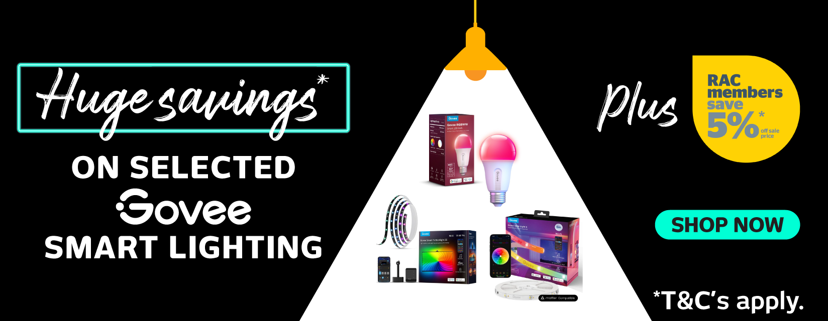Huge Savings On Selected Govee Smart Lighting