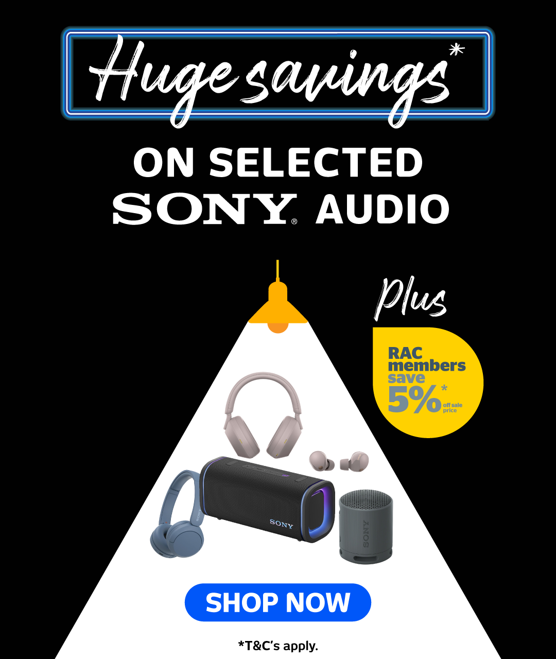 Huge Savings On Selected Sony Audio