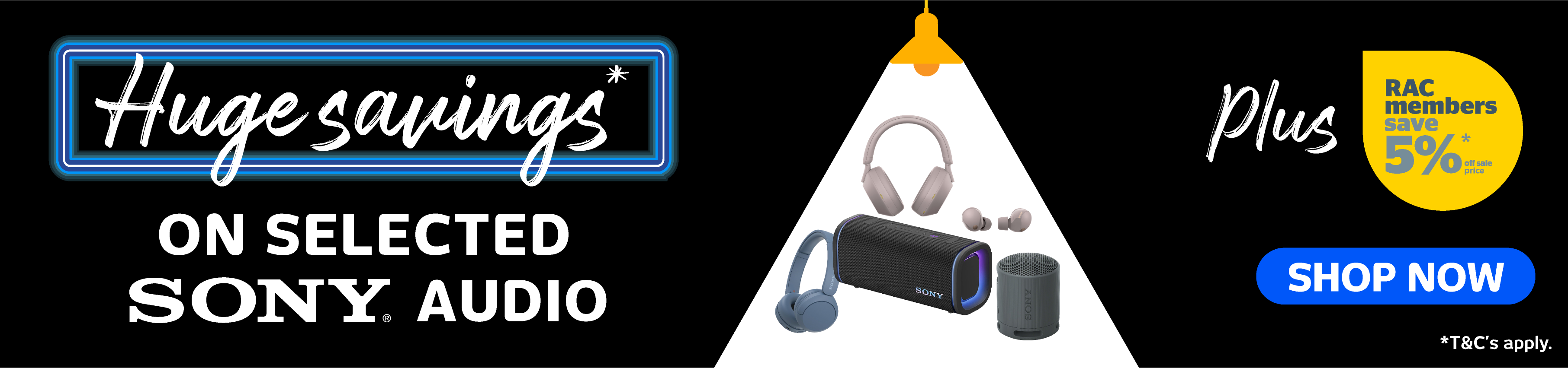 Huge Savings On Selected Sony Audio