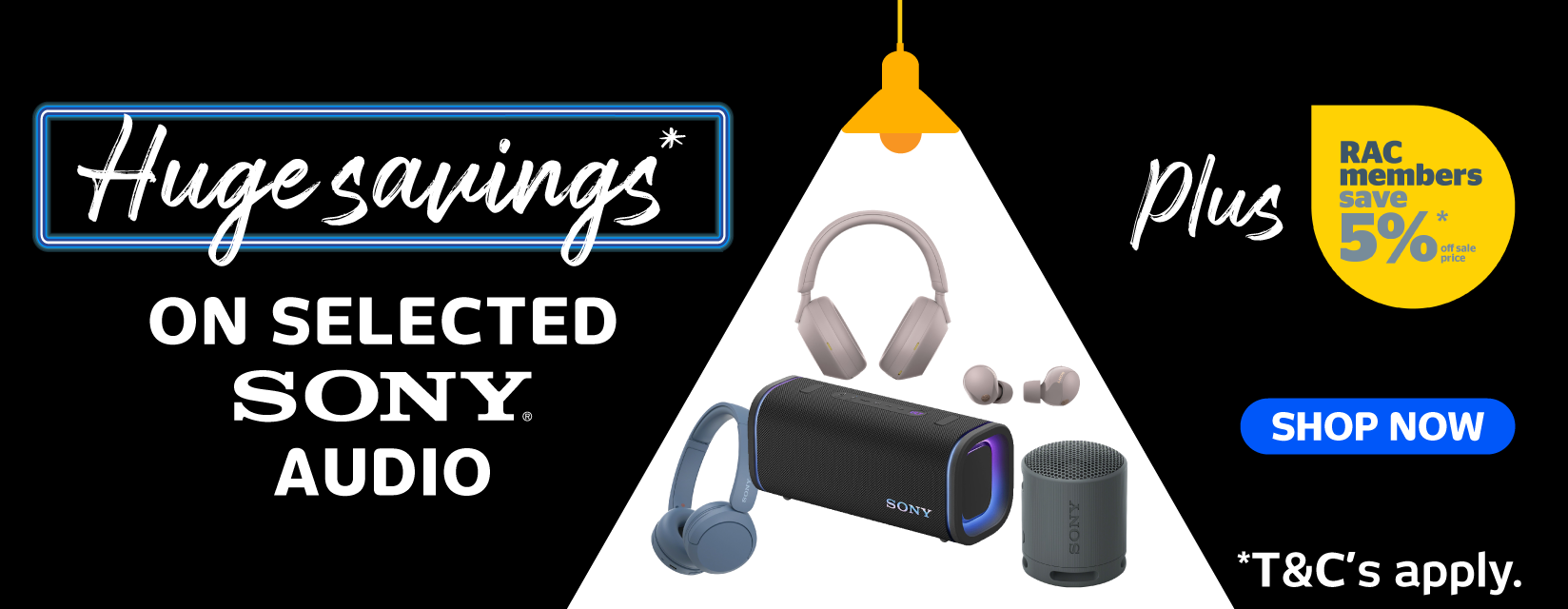 Huge Savings On Selected Sony Audio
