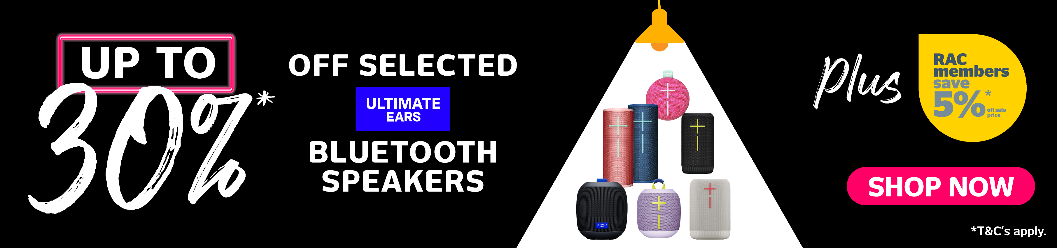 Huge Savings On Selected UE Bluetooth Speakers