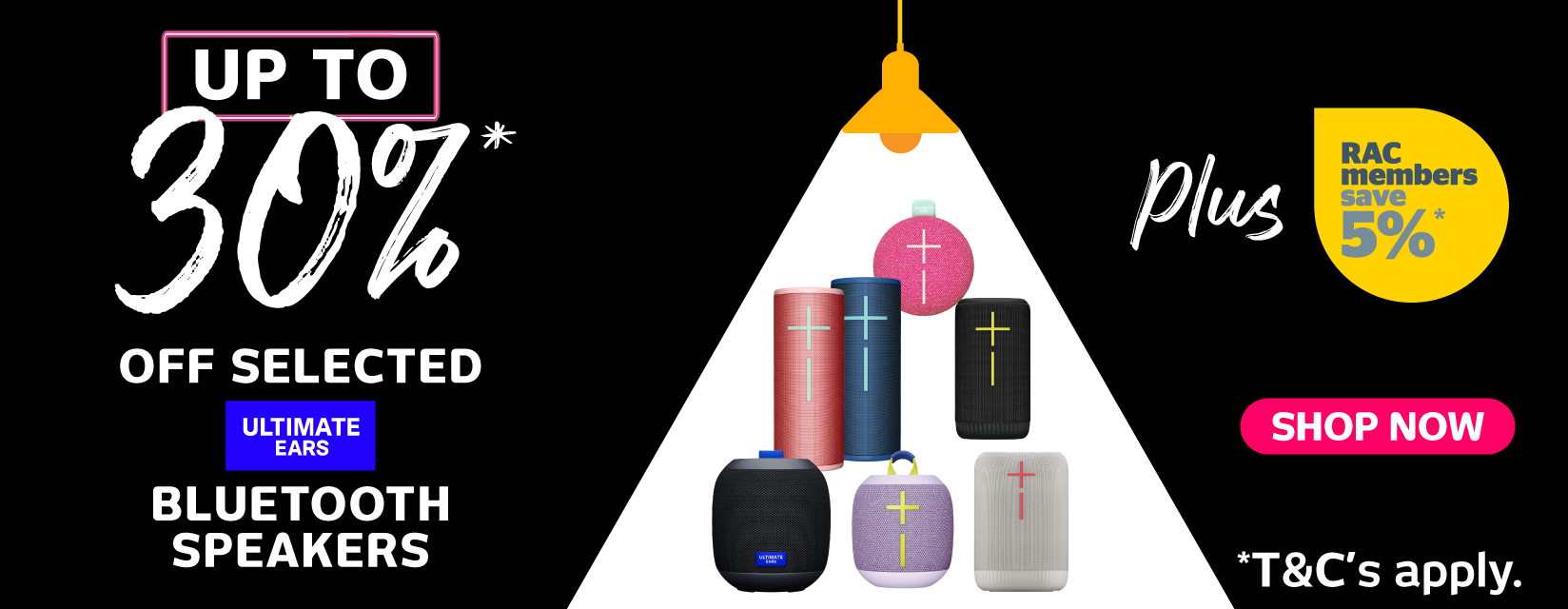 Huge Savings On Selected UE Bluetooth Speakers