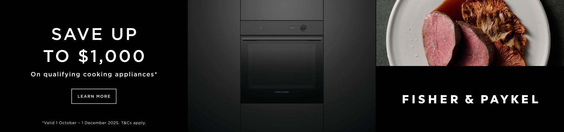 Save Up To $1,000 On Selected Fisher & Paykel Cooking
