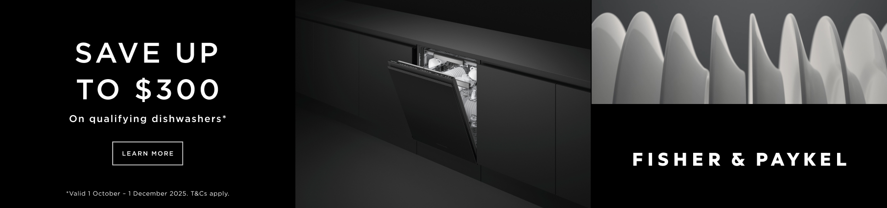 Save Up To $300 On Selected Fisher & Paykel Dishwashers