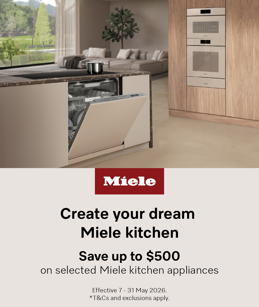 Save Up To $500 On Selected Miele Kitchen Appliances