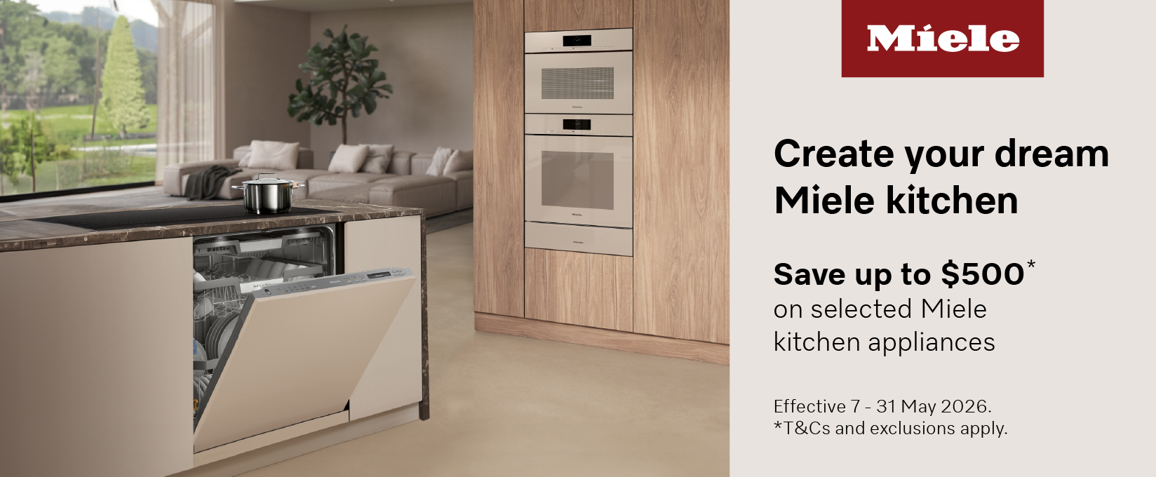 Save Up To $500 On Selected Miele Kitchen Appliances at Retravision