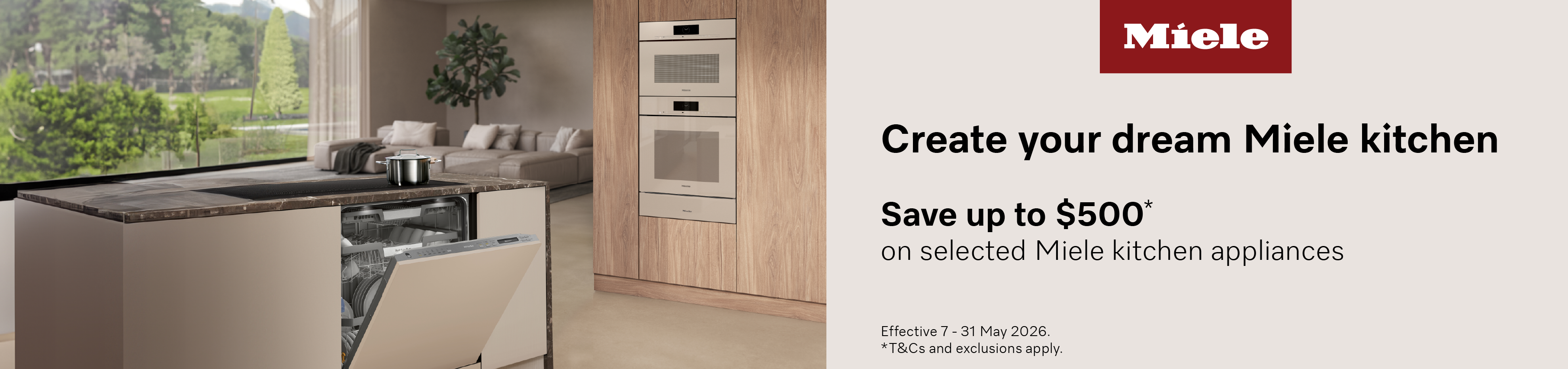 Save Up To $500 On Selected Miele Kitchen Appliances at Retravision