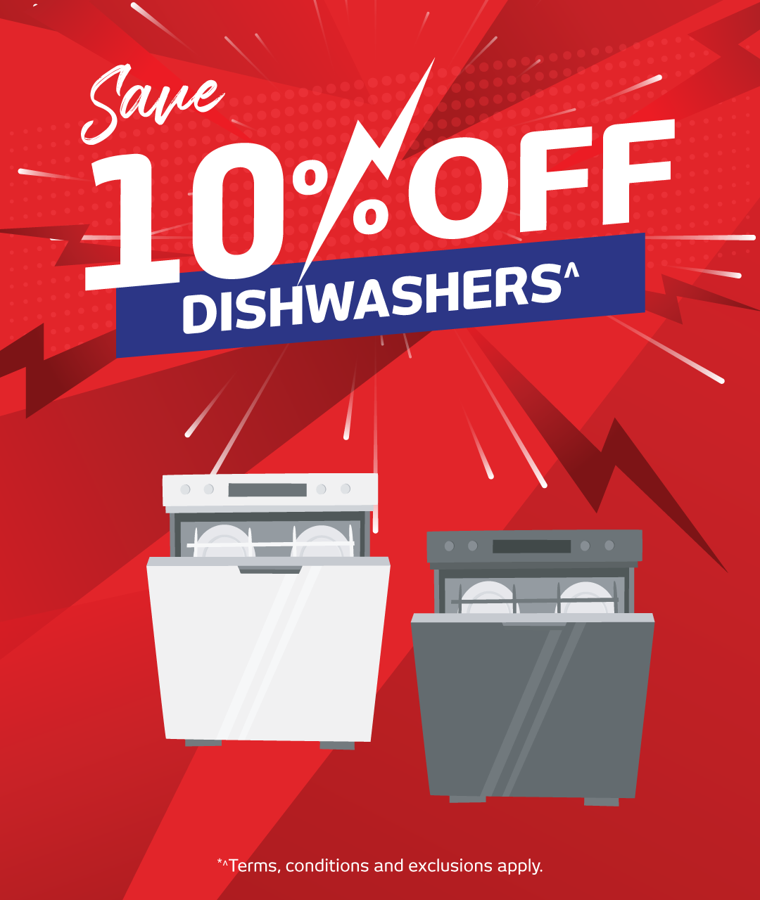 Save 10% Off Dishwashers